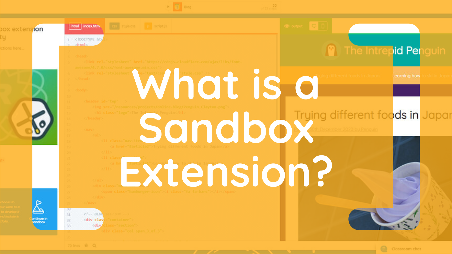 What is a Sandbox Extension?