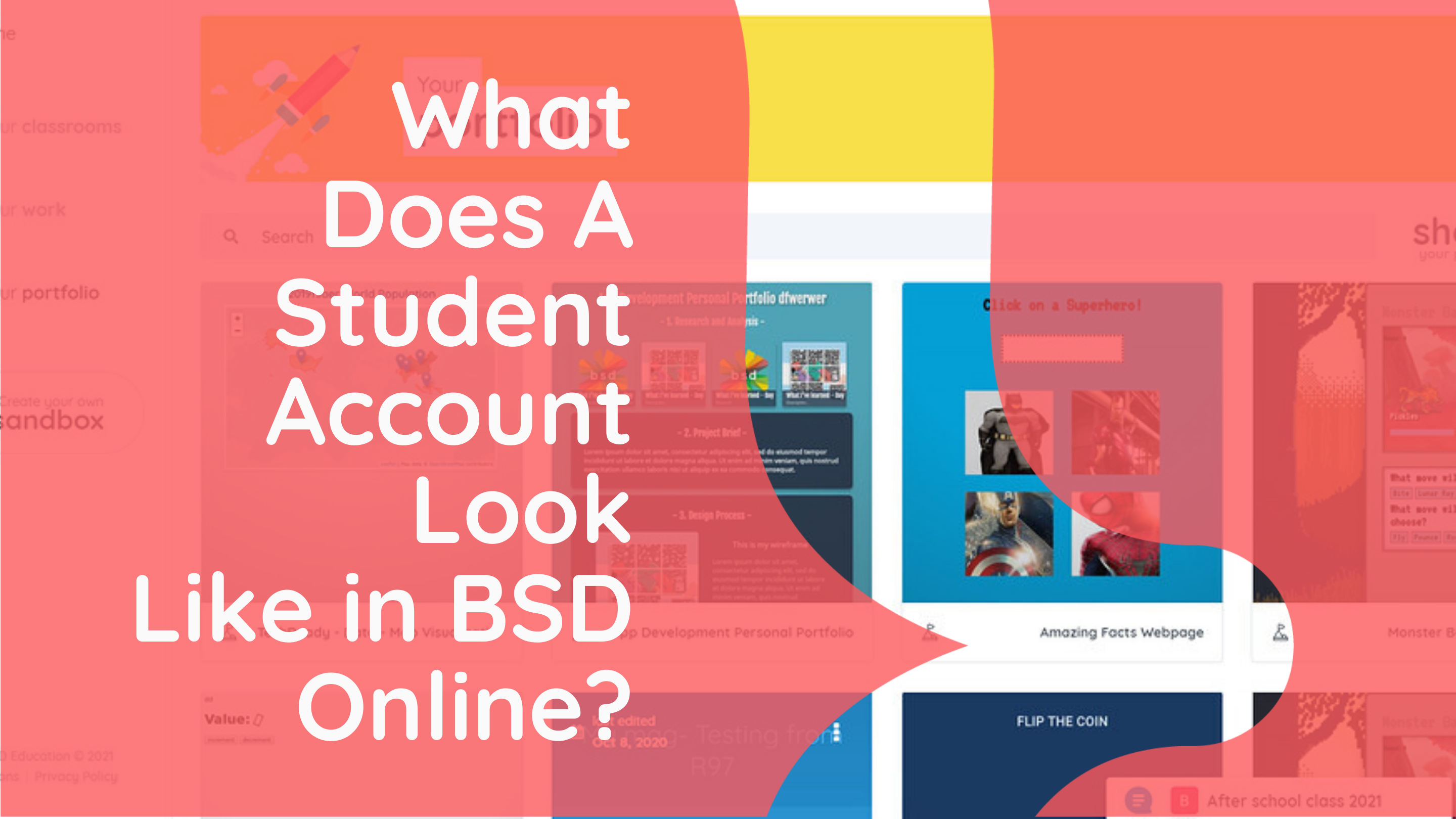 What Does A Student Account Look Like?