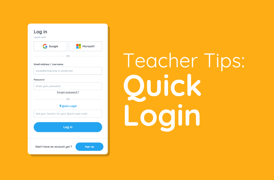 Teacher Tips: Quick Login